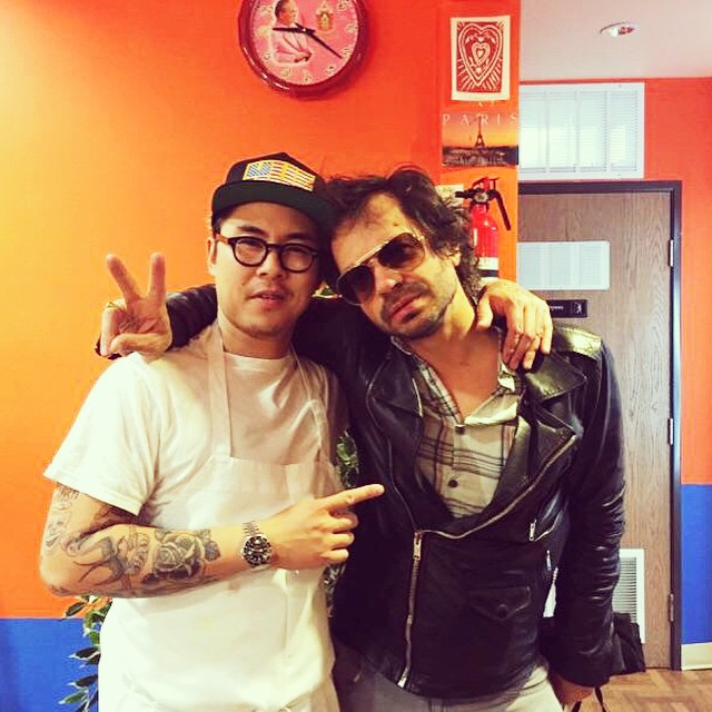 Our homie, the famed marriage counselor, Olivier Zahm @ozpurple stopped by for larb and to bless me with some relationship advice. @purplefashionmagazine