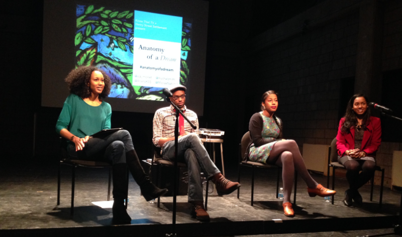 Anatomy of a Dream Panel in NYC featuring poet Aja Monet, writer Mychal Denzel Smith + entrepreneur Beth Meah.