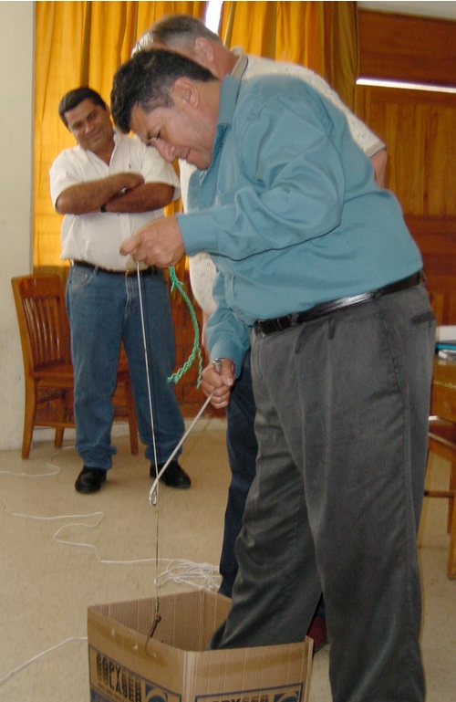 Short-handled dehookers: to remove lightly ingested gear from a turtle brought on board. (NOAA)