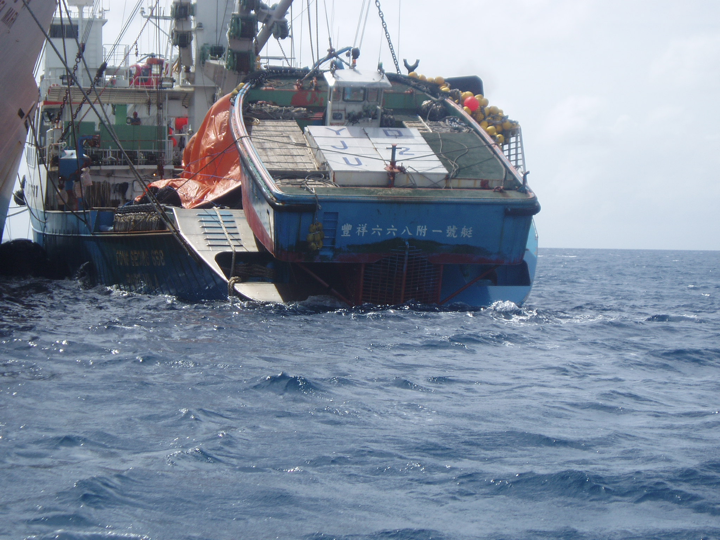 Net Skiff: This vessel anchors one end of the net while the catcher circles the school. The skiff is equipped with high-powered engines. The skiff man or engineer can provide the engine’s make and horsepower. (Photo: SPC)