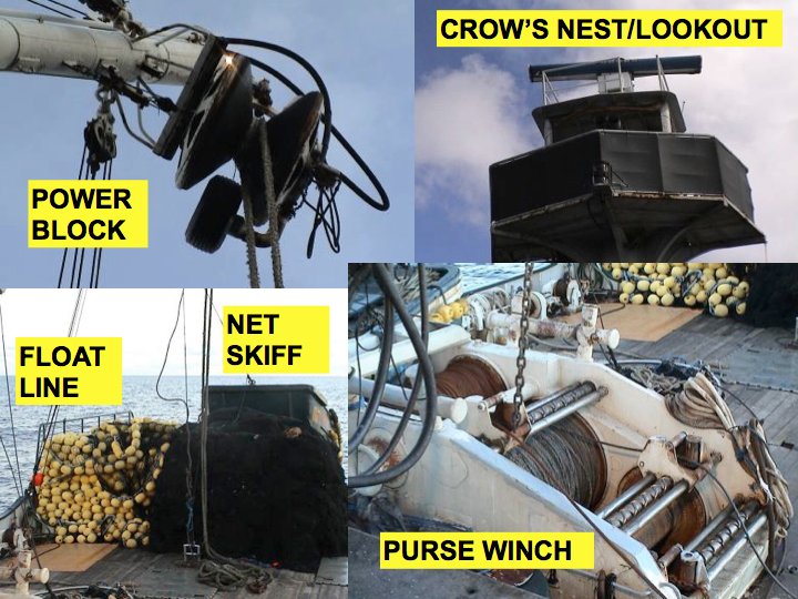 Fishing gear: For details about the vessel’s fishing gear (e.g., the power block, purse winch), you need to ask the chief engineer or winch man, or ask for the equipment manual. (Photo: SPC)