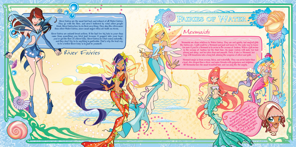 Water fairies Winx role-playing book