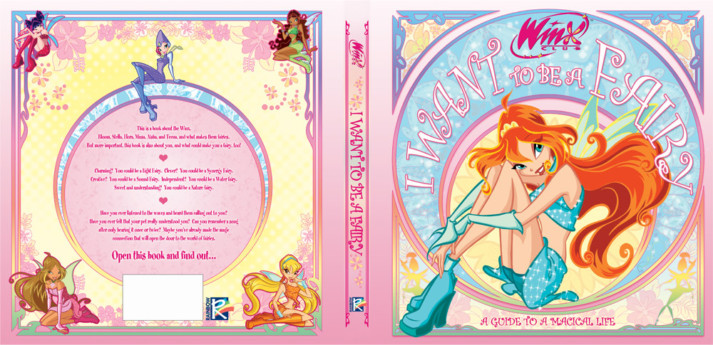 Cover & back for Winx role-playing book