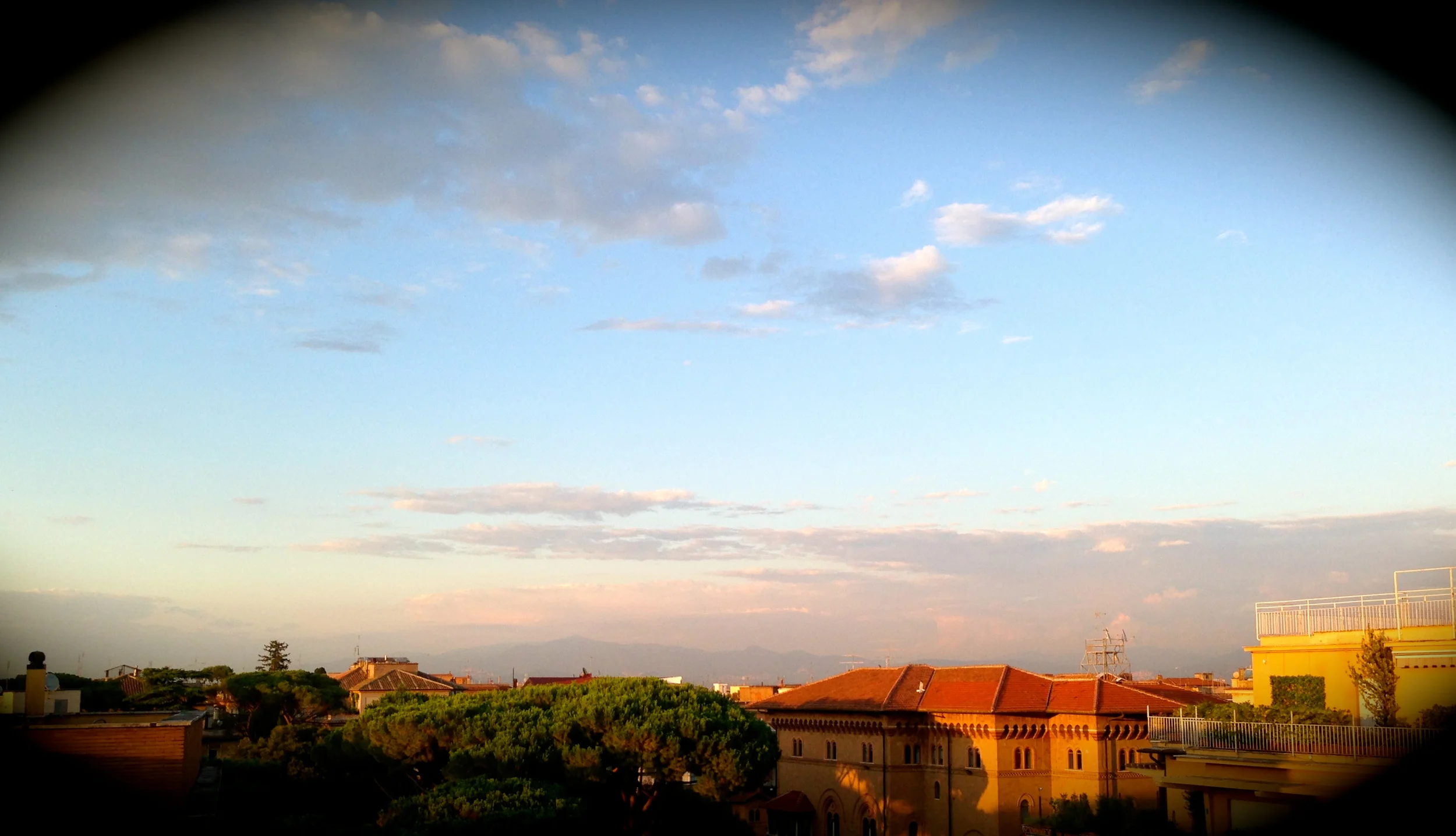 The view from my apartment building's rooftop, which sums up what I've seen of Rome thus far. 