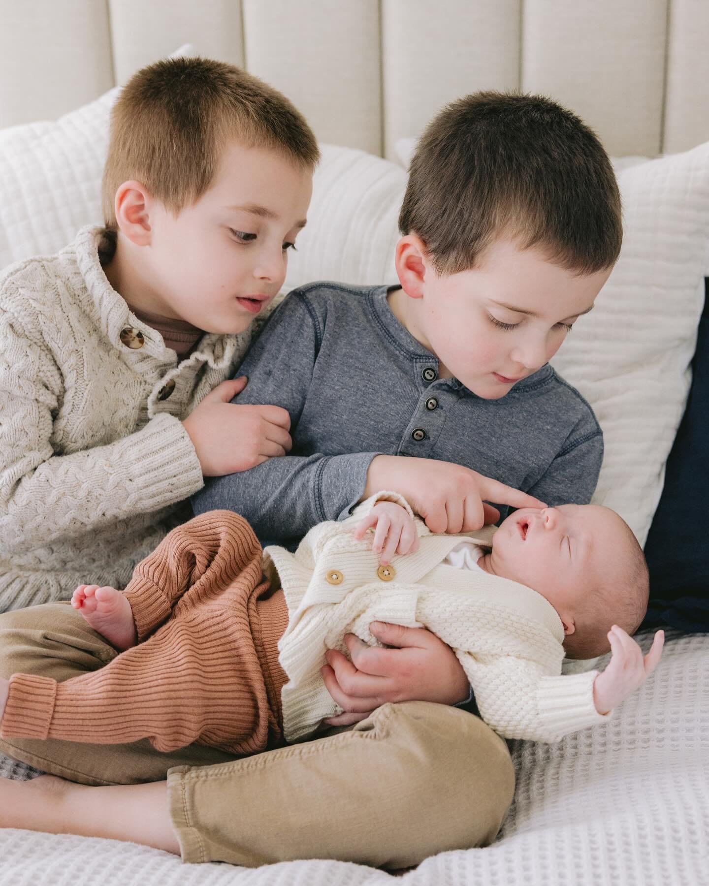 Luke and Cole have stepped into their big brother roles like champs, showing little Janie all the love she could ever hope for. They will teach her to be like them&mdash;kind, generous, thoughtful, sweet, and a little silly!!

#familyphotography #del