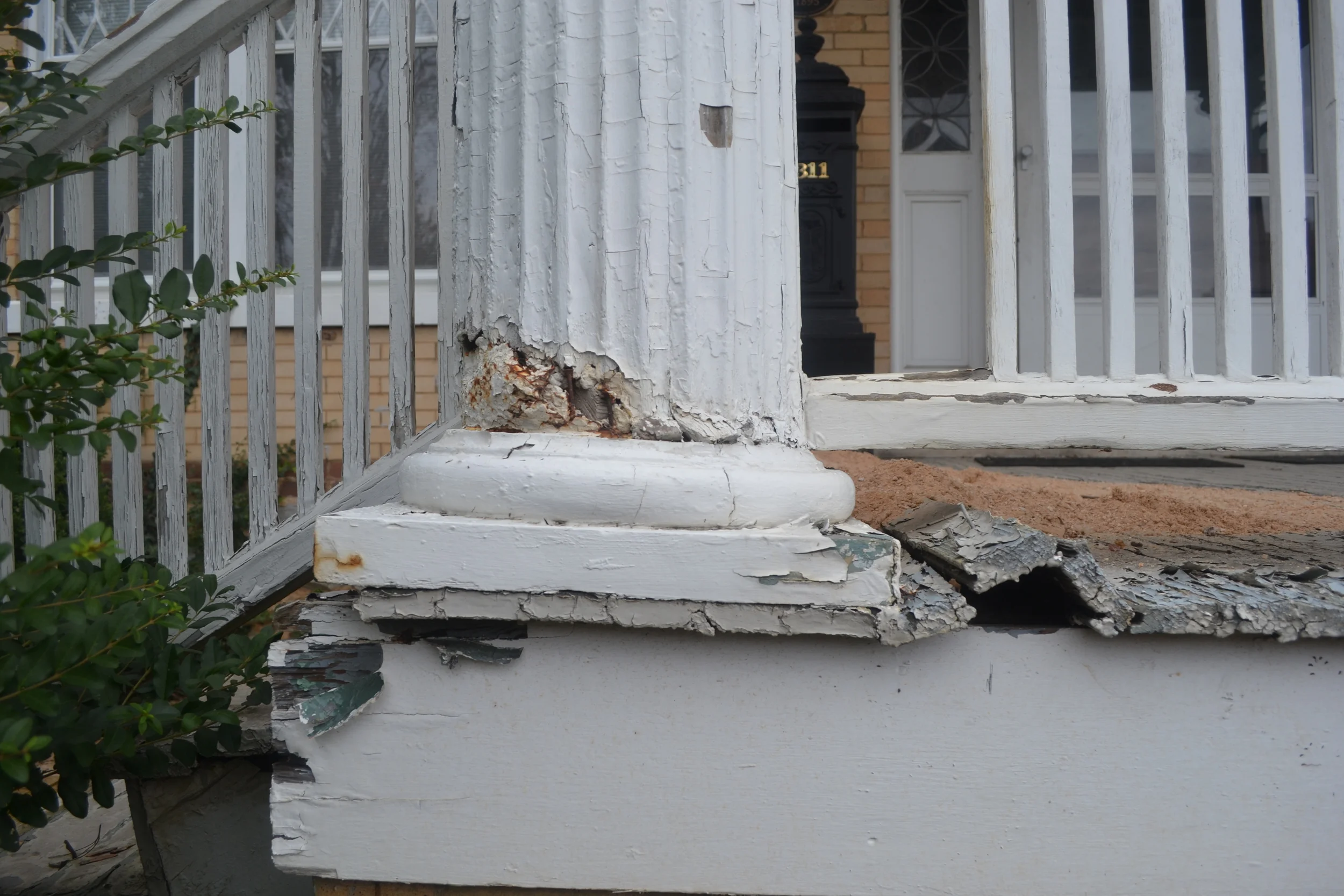 Column Repair - James R. Tyler House
