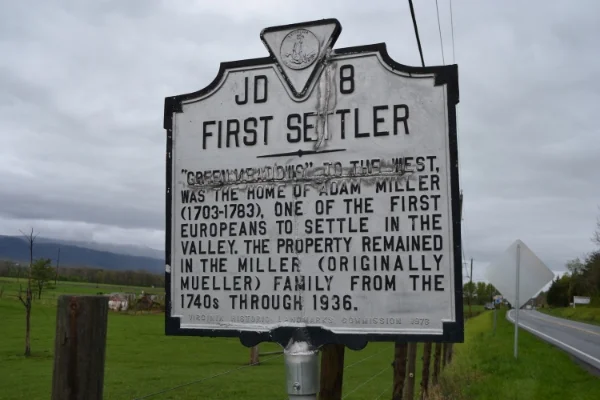 Historic Marker along highway 33
