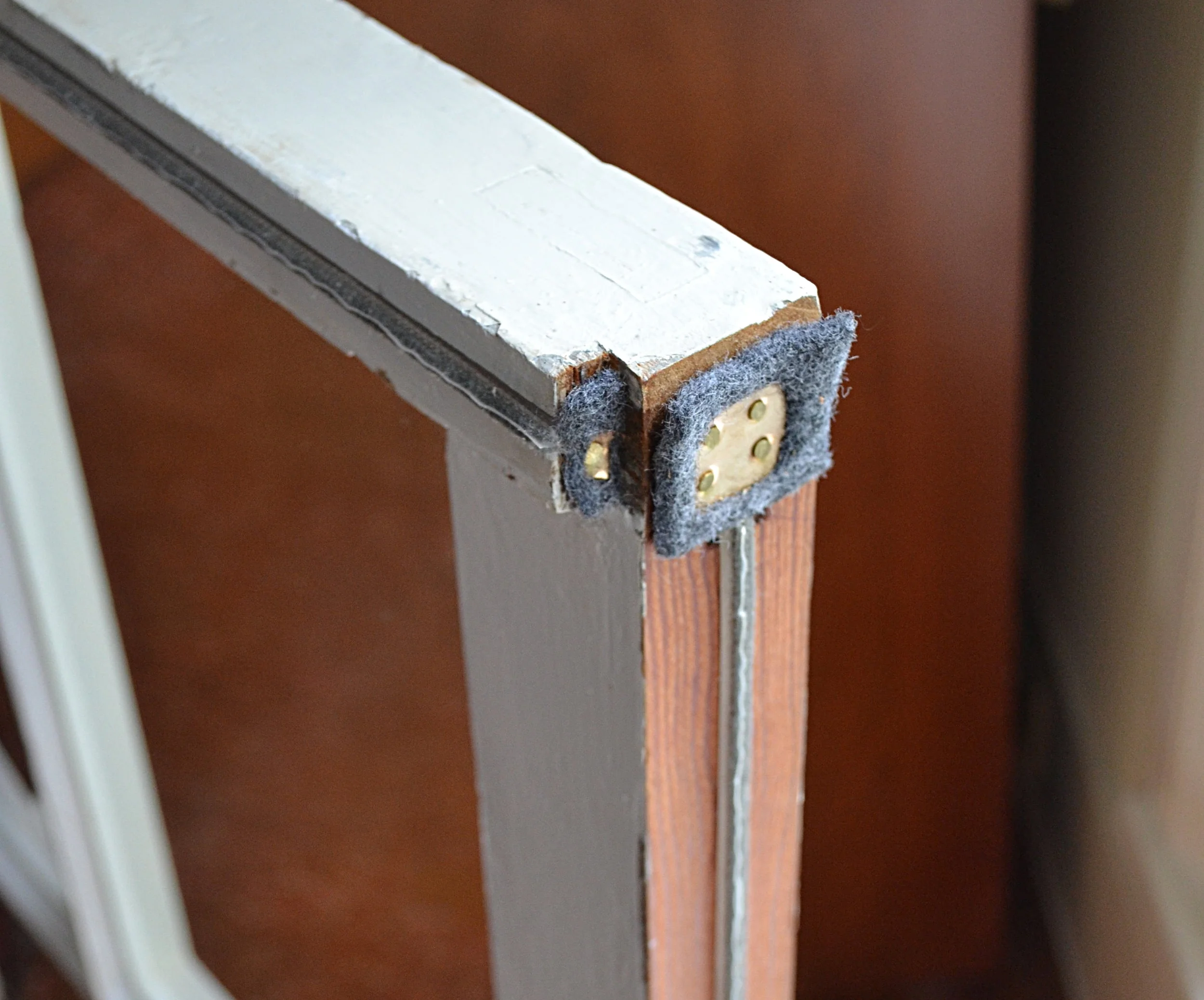 Installed weatherstrip