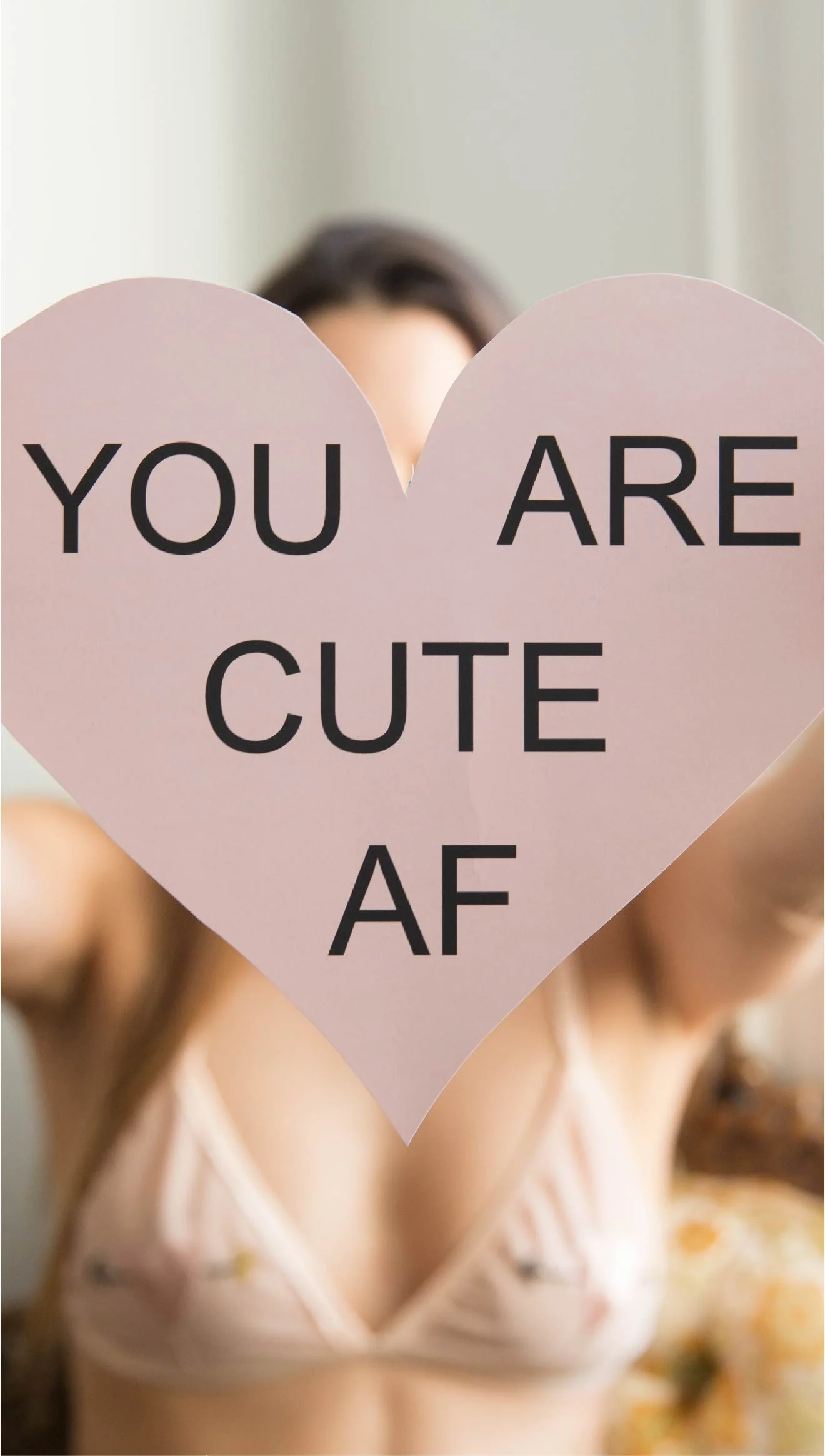 You are cute AF Featuring our "Cross My Heart" Bra Created by our team for you!
