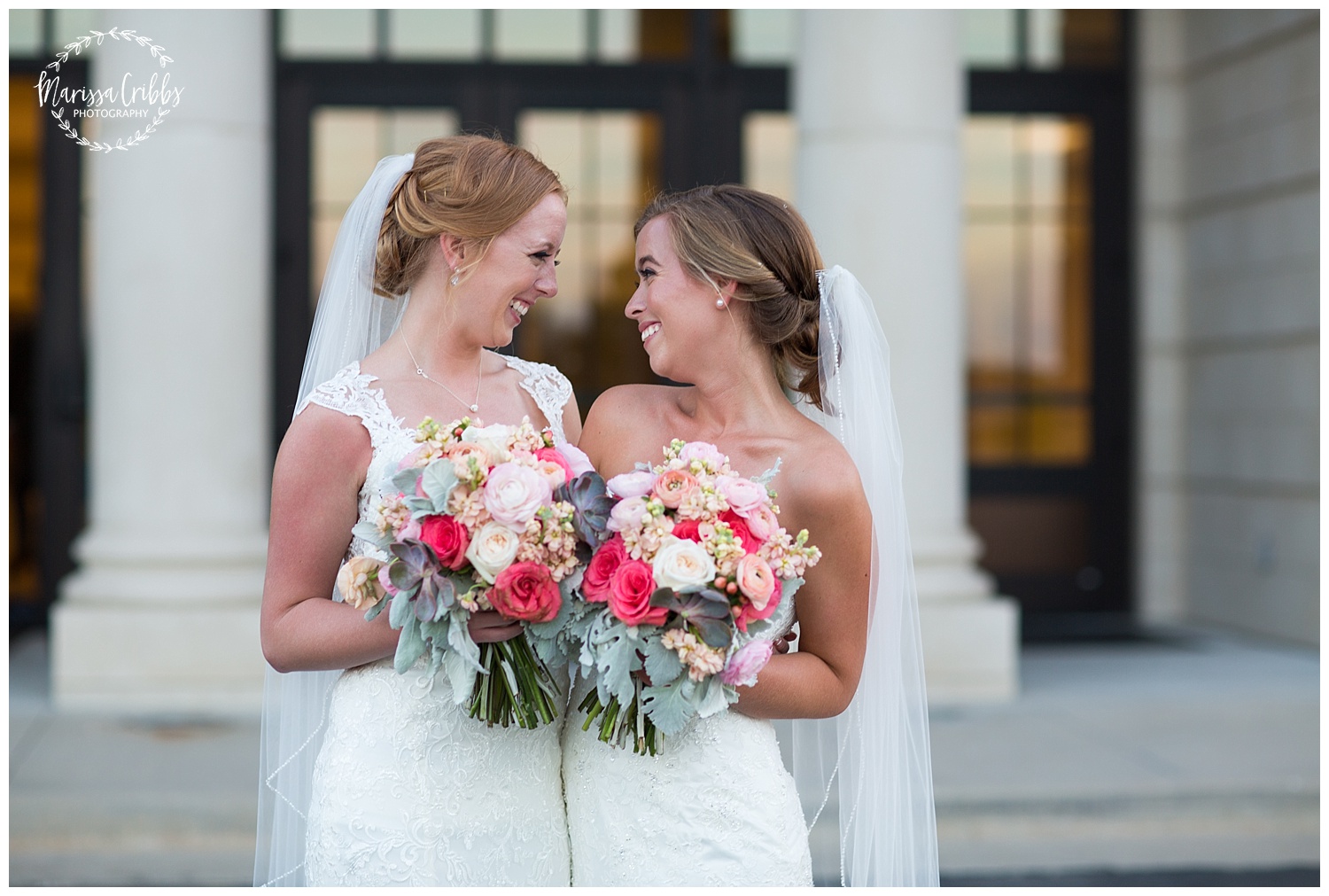 Twin Double Wedding | Union Horse Distilling Co. | Marissa Cribbs Photography | KC Weddings_0167.jpg