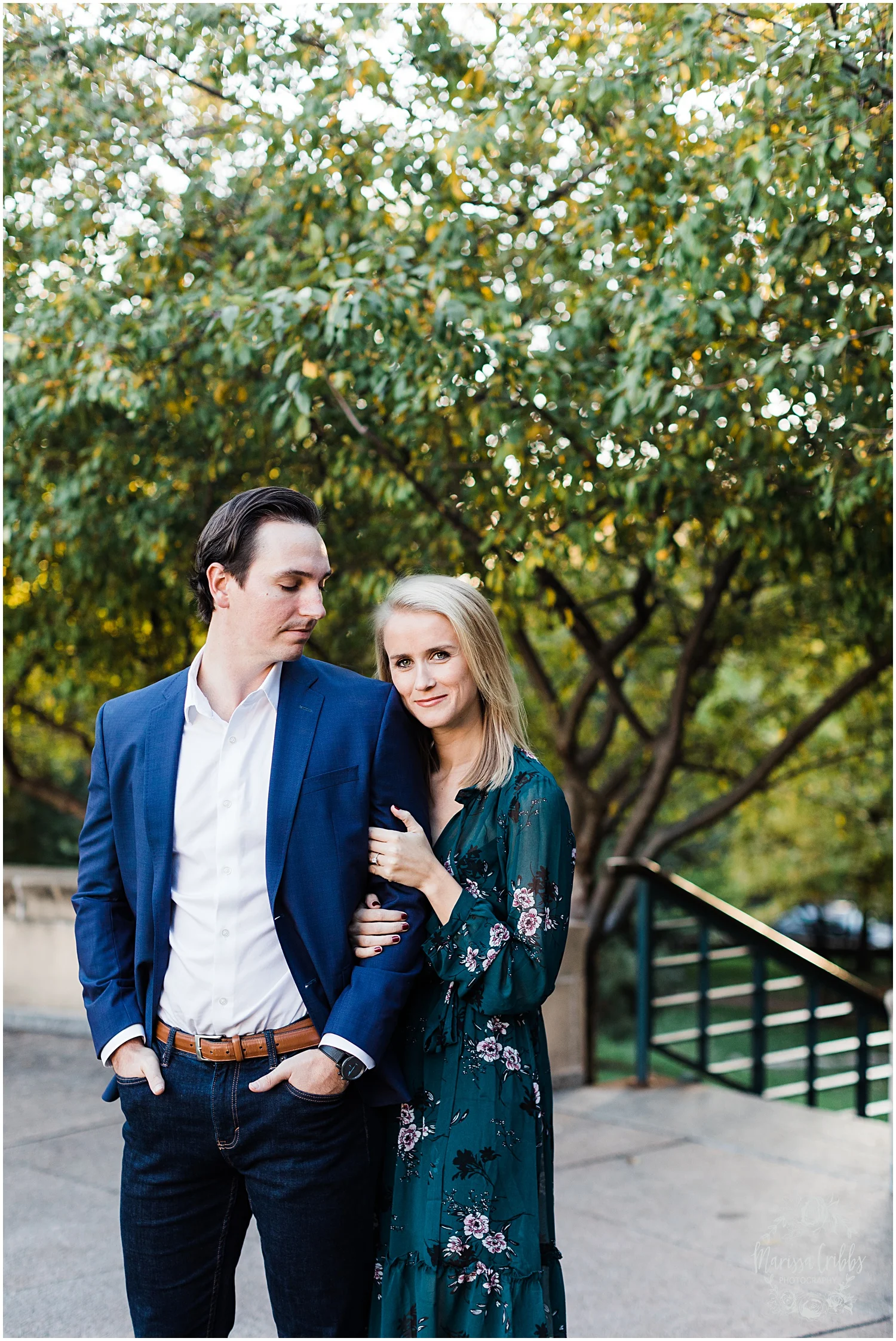 HALEY & CHASE ENGAGED LOOSE PARK & NELSON ATKINS | FALL ENGAGEMENT PHOTOS | MARISSA CRIBBS PHOTOGRAPHY_6864.jpg