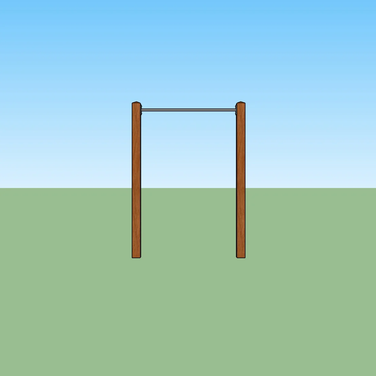 Garden pull up bar installation — INCITE FITNESS