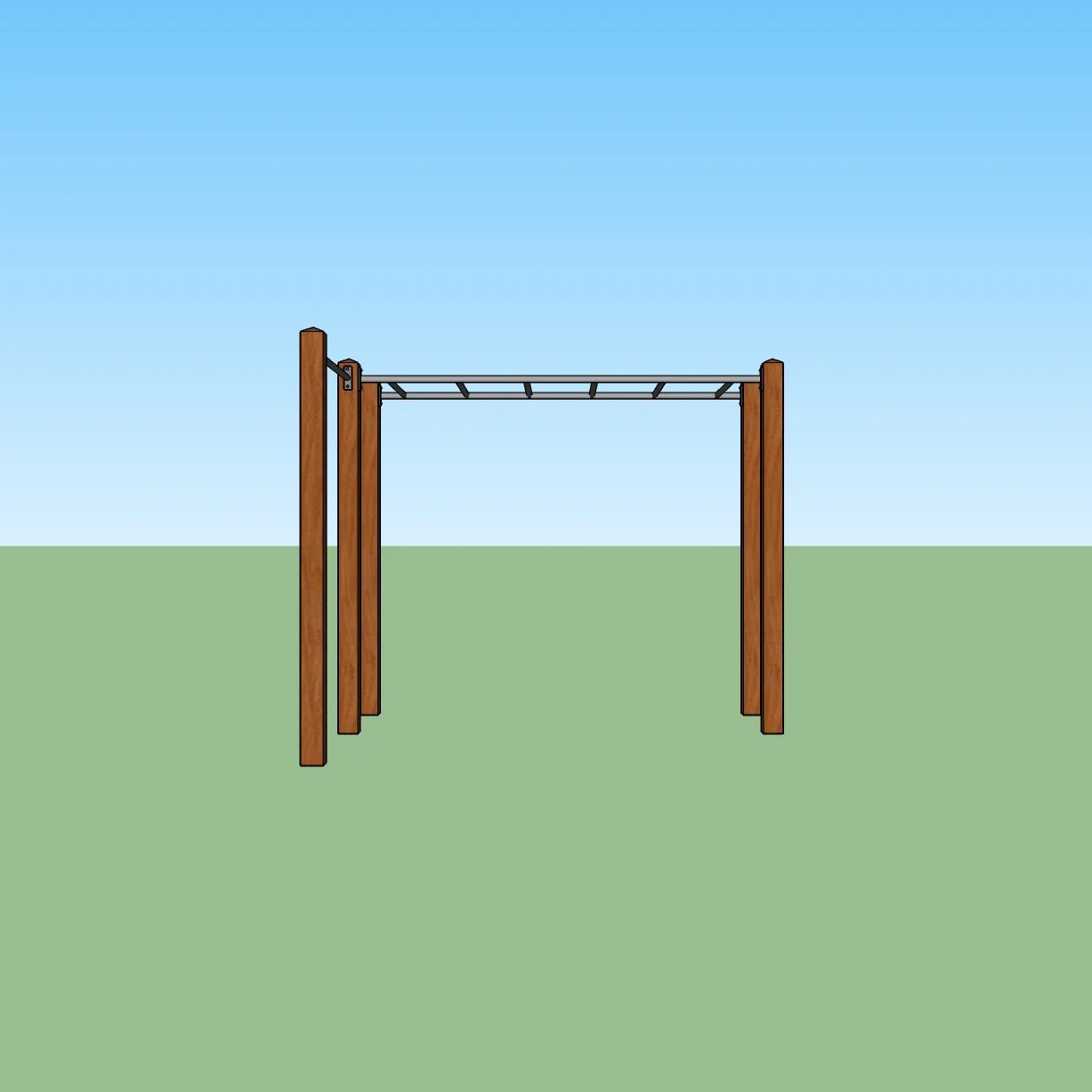 Garden monkey bars and pull up bar installation — INCITE FITNESS