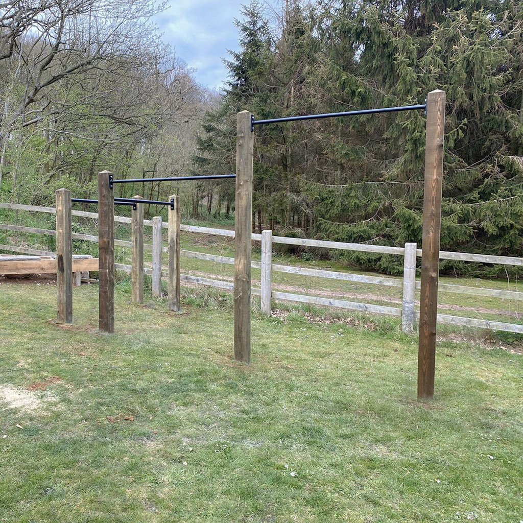 Garden double pull up bar and dip bars installation — INCITE FITNESS