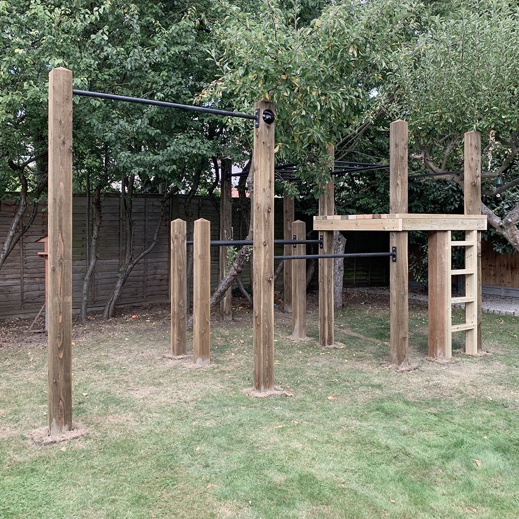 059 2019 garden monkey bars, double pull up bar, dip bars and platform installation.jpg