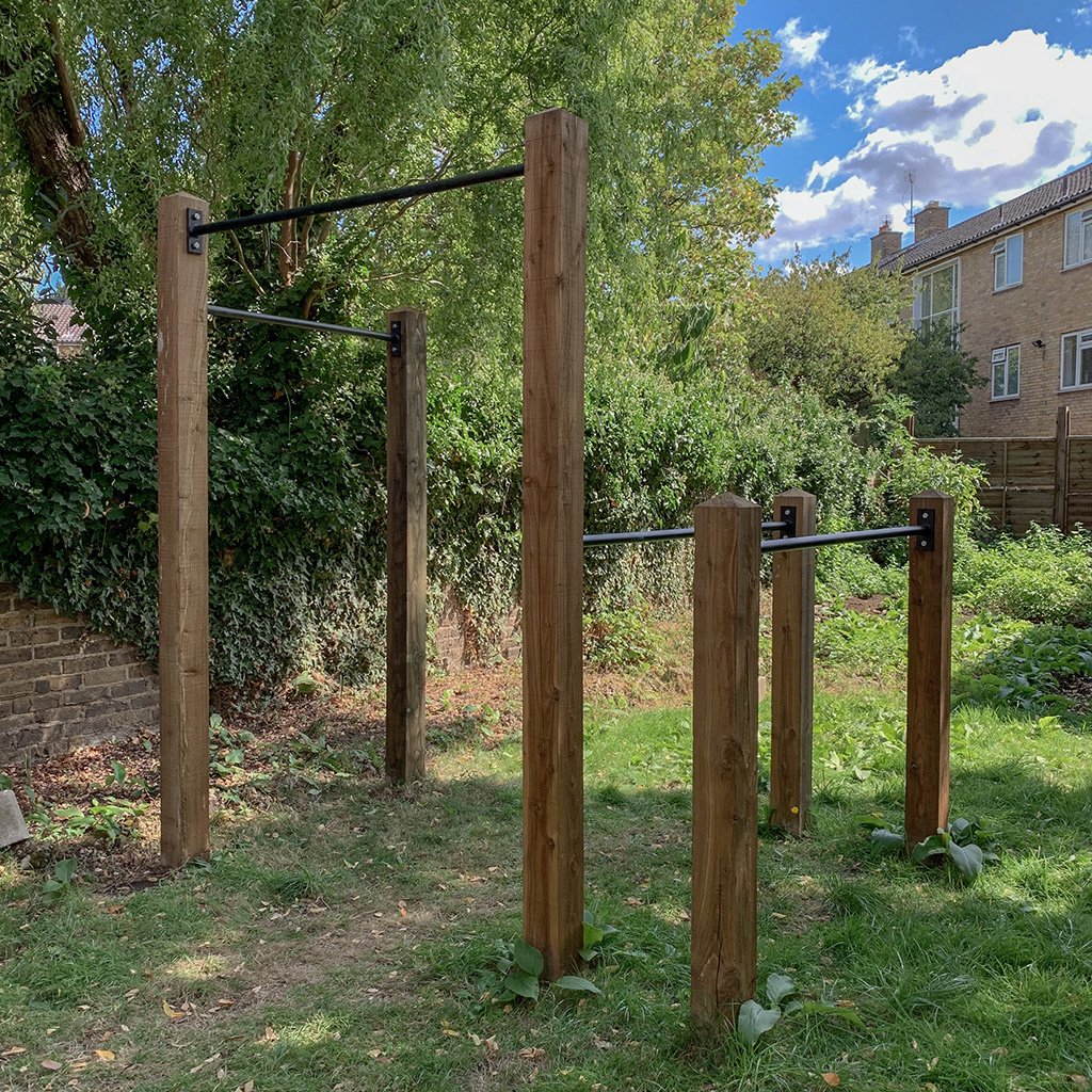 062 2019 garden double pull up bar and dip bars installation.jpg