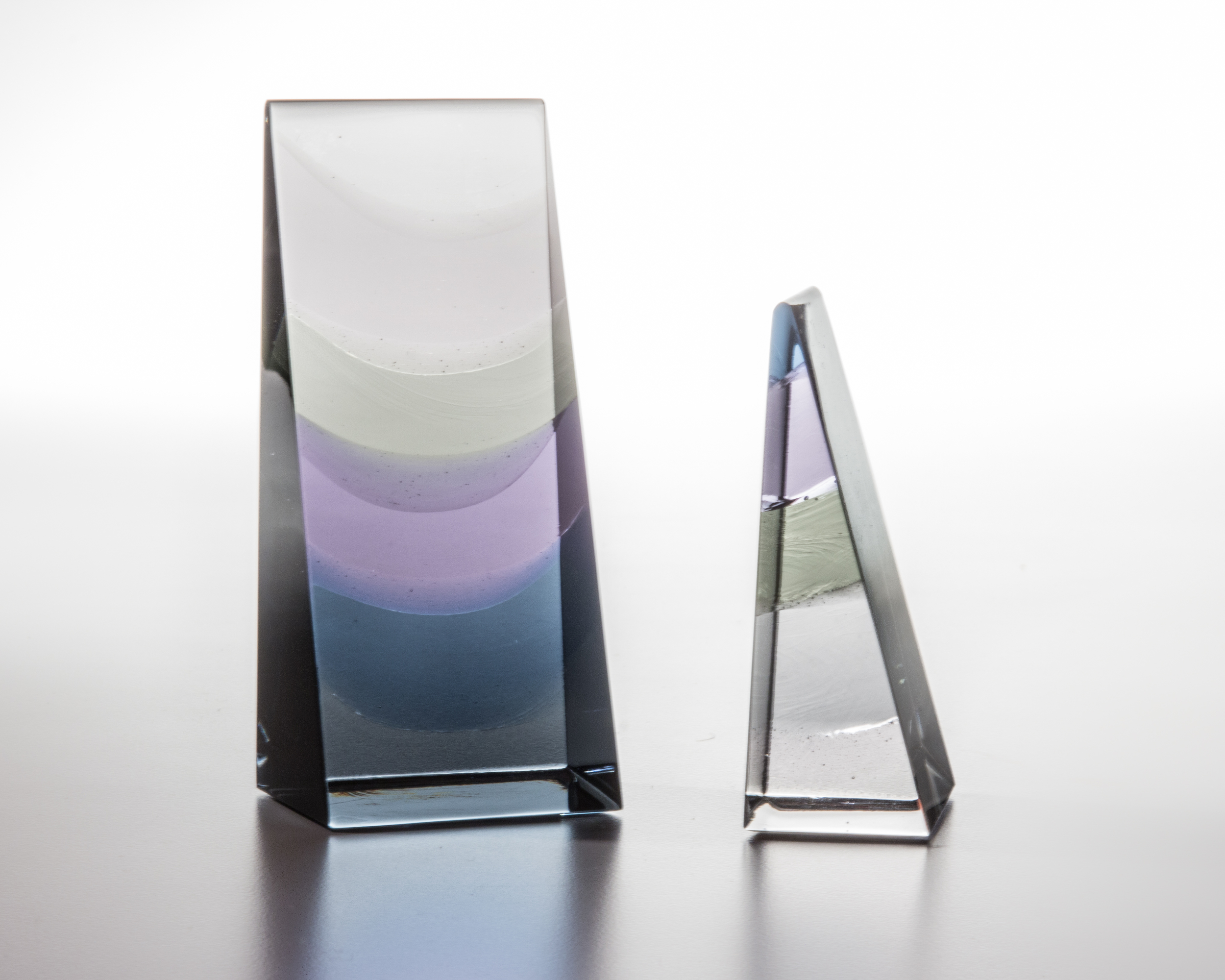   Polychromasia&nbsp;3+4 , cast, cut and polished glass, 2013 