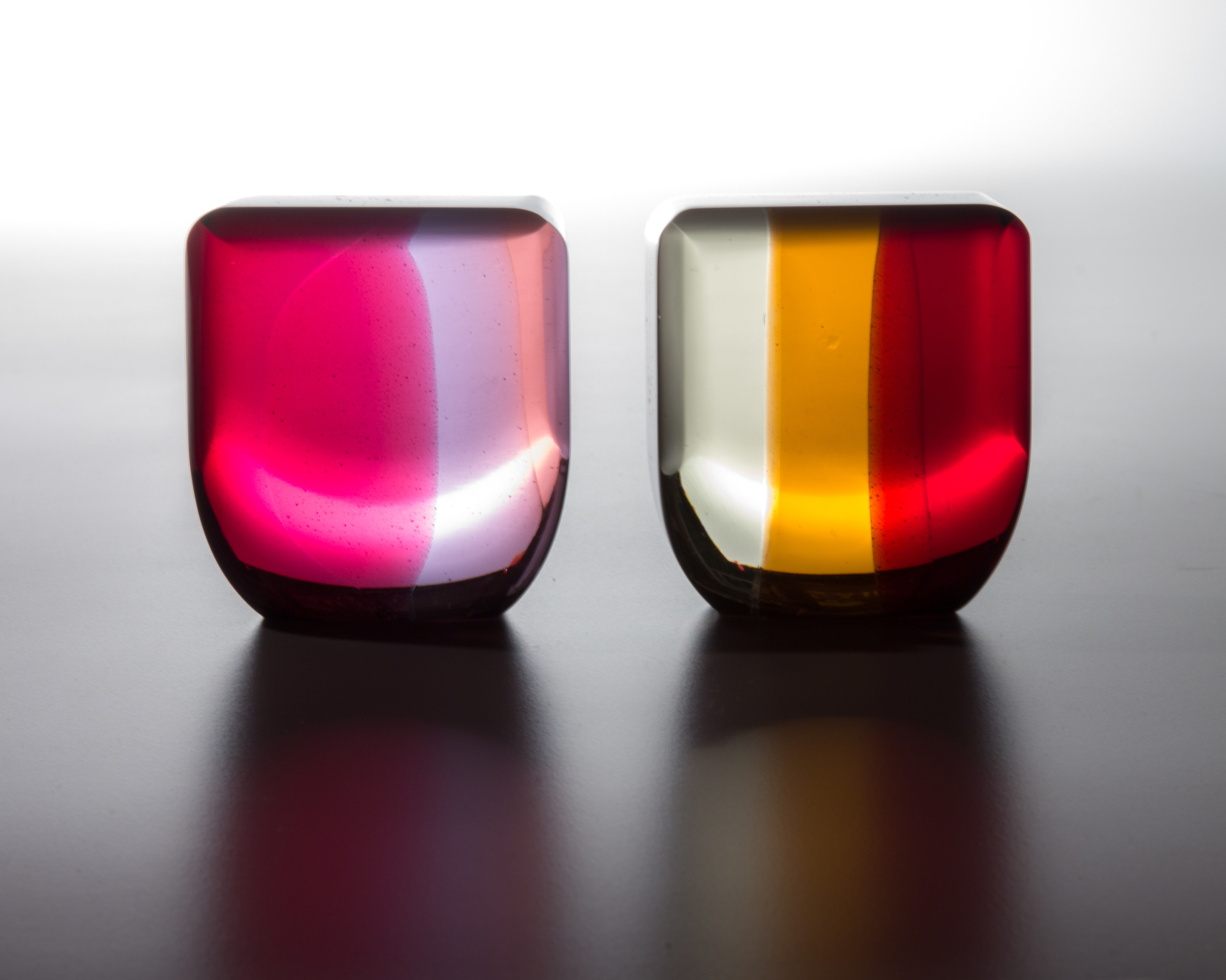   Polychromasia&nbsp;6+7 , cast, cut and polished glass, 2013 