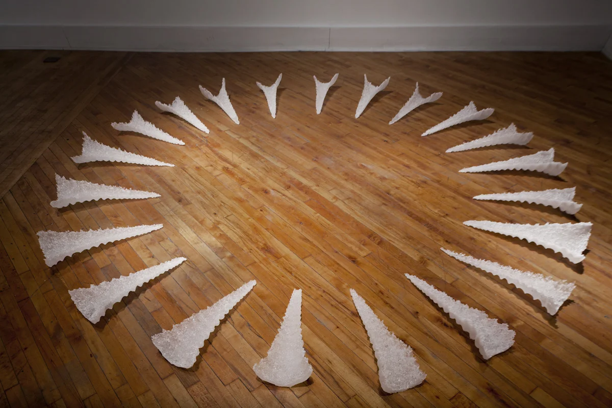 Twenty One Days , cast glass, 2011