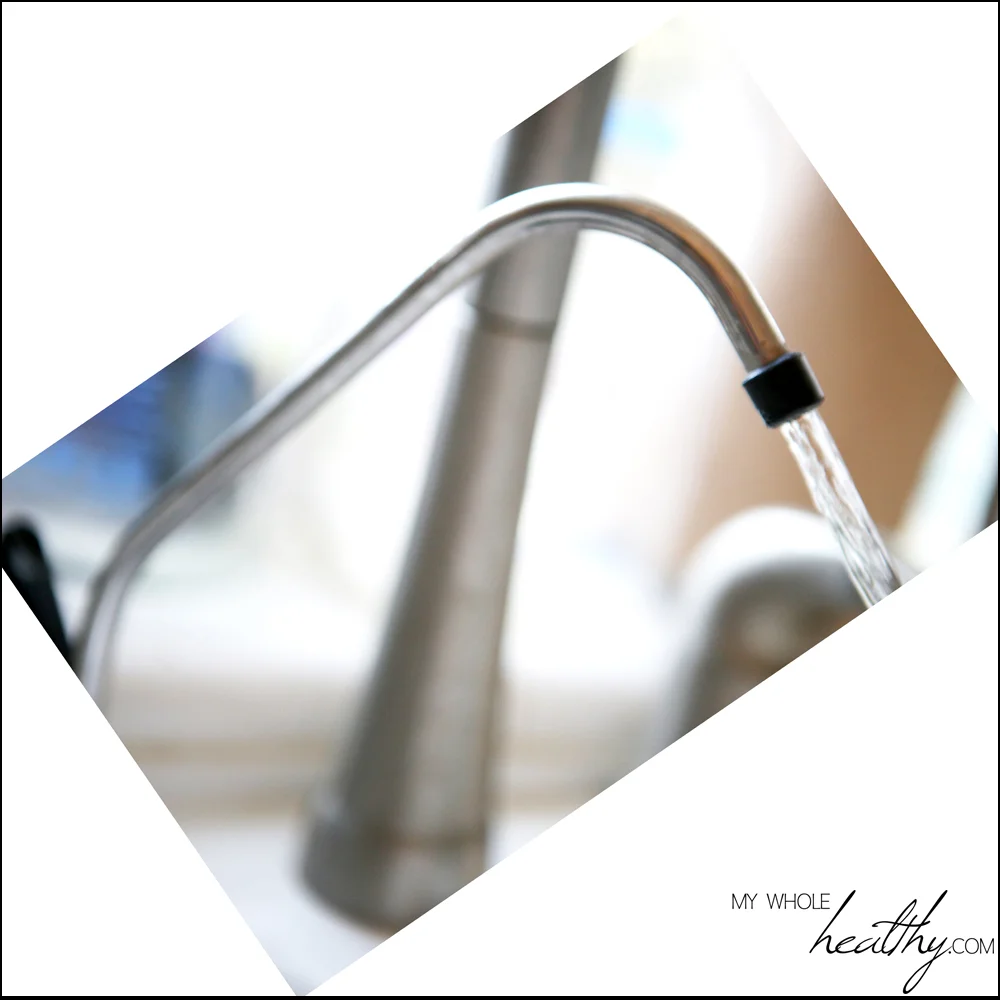 Filtered drinking water from my undersink filter. We drink and cook with this water only.