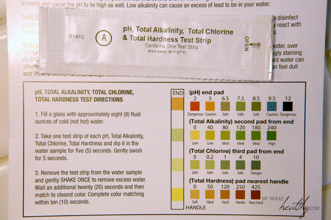 The results chart and unopened test strip.
