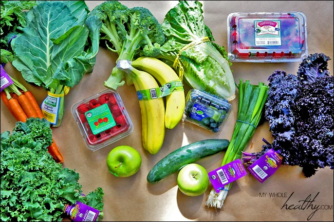 Fresh organic produce from my local grocery store. 