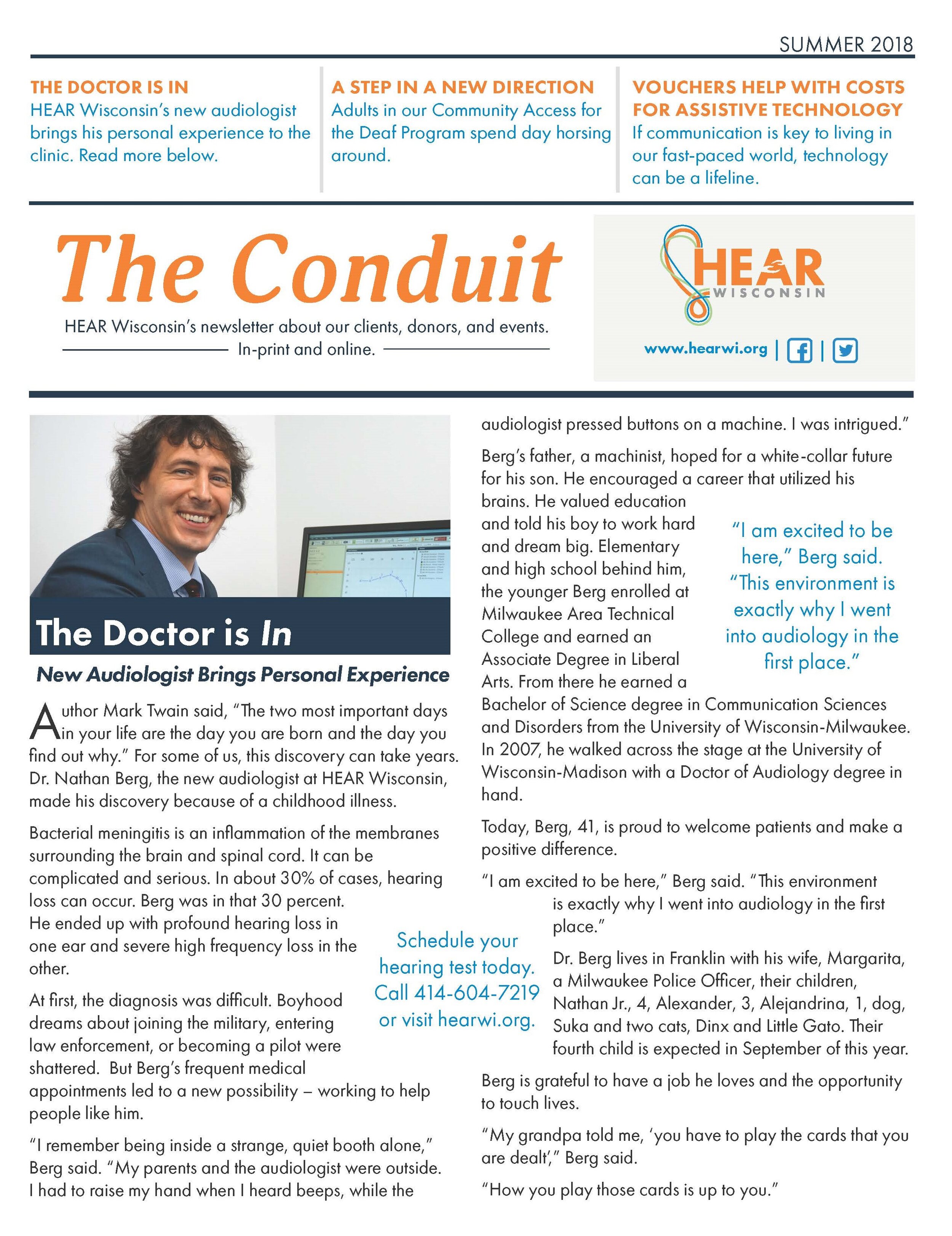 The Conduit Newsletter - Fall 2018
