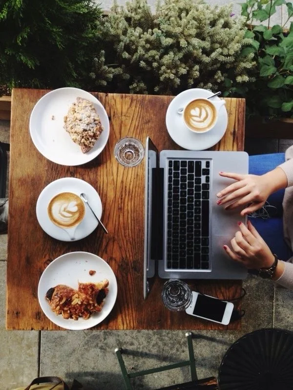 Breakfast is the most important meal of the day. Let's not forget caffeine and emails.