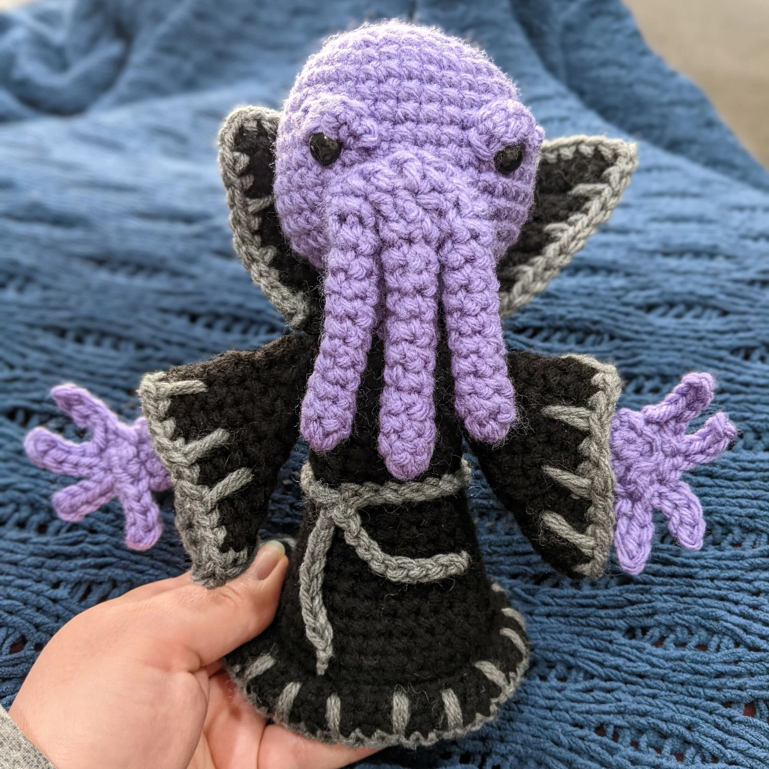 Squid-Faced Sorcerer by Duckie @nerdyduckcrochet