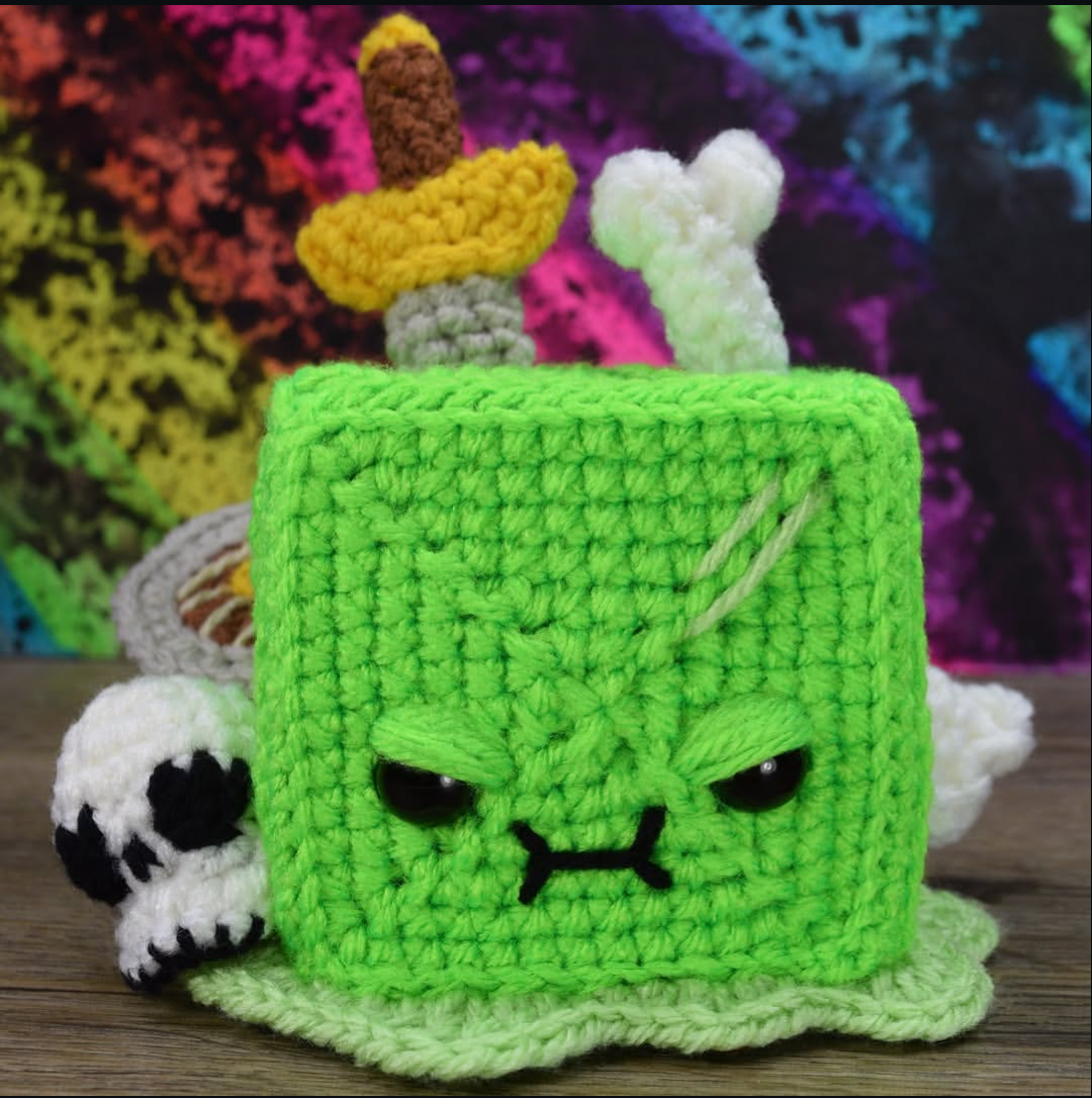 Gelatinous Cube by Jess
@crochetedjess