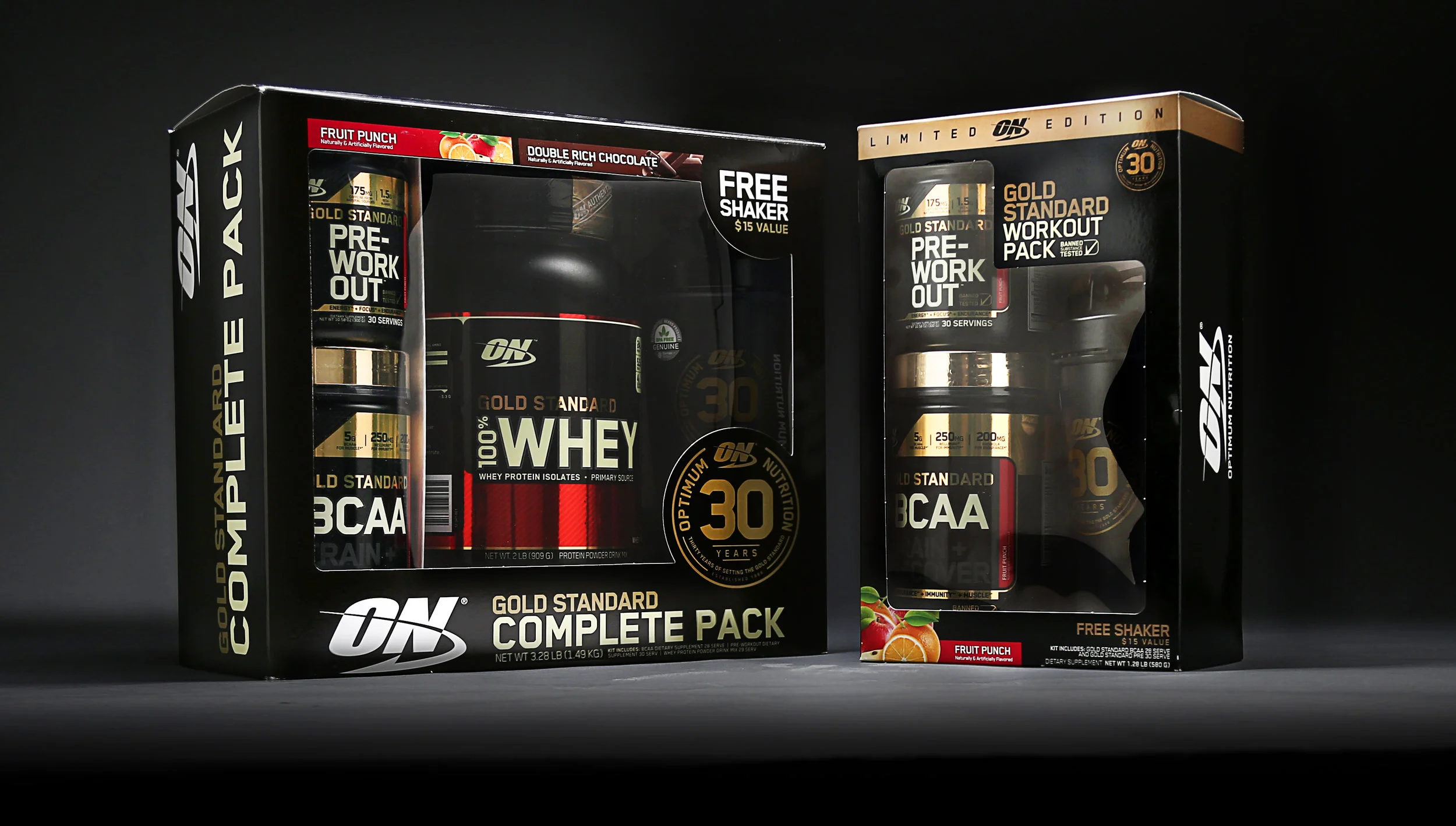 Optimum Nutrition Brand Packaging