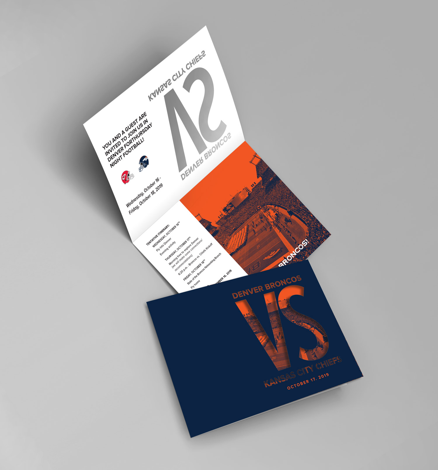 Denver Broncos Partner-Fly in Invitation