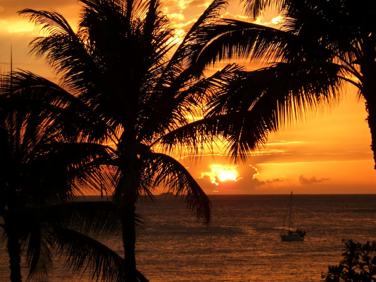 Sunset at Hanapepe, Hawaii