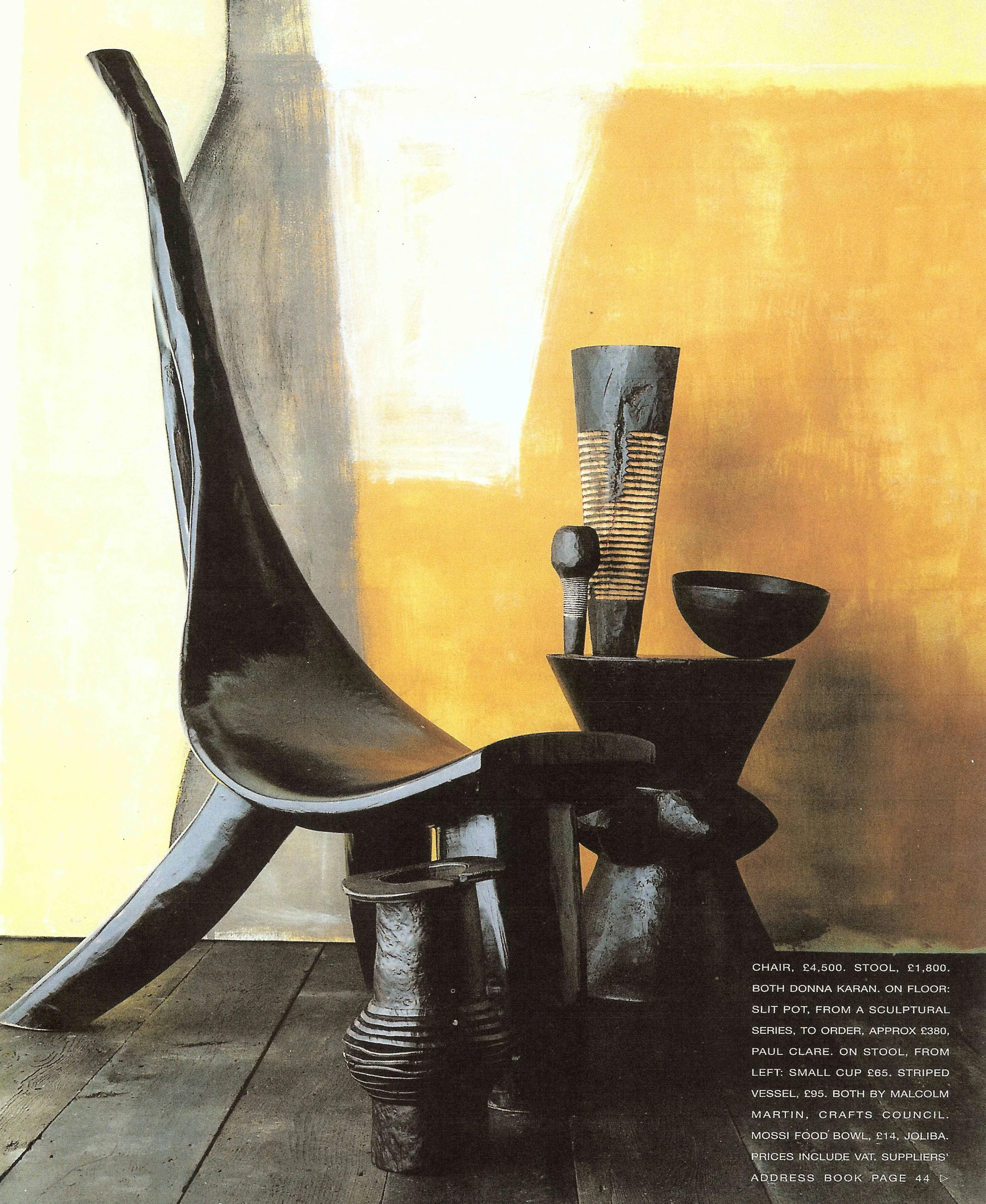  Spoon chair and stool 
