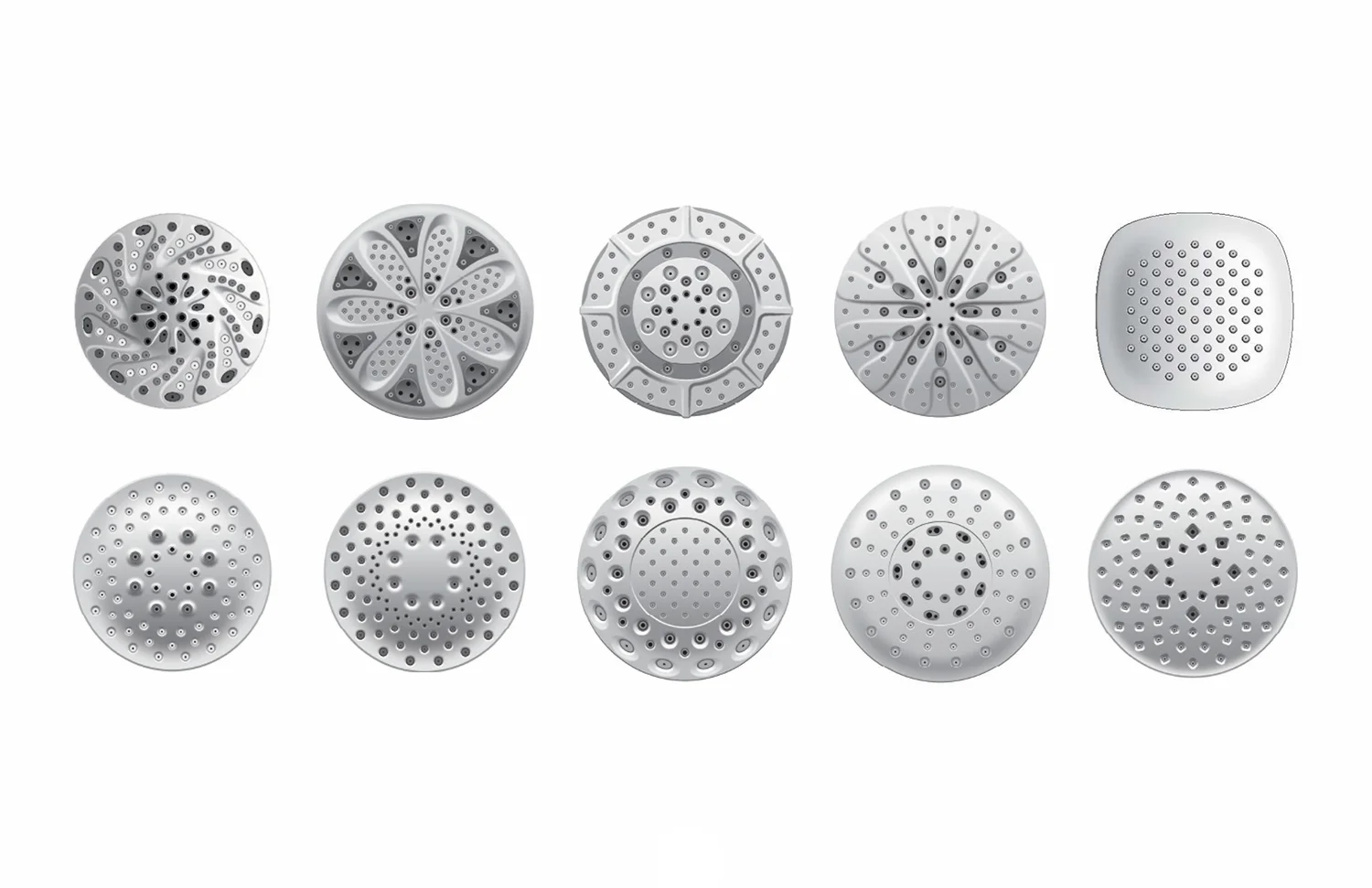 Shower spray pattern ideation