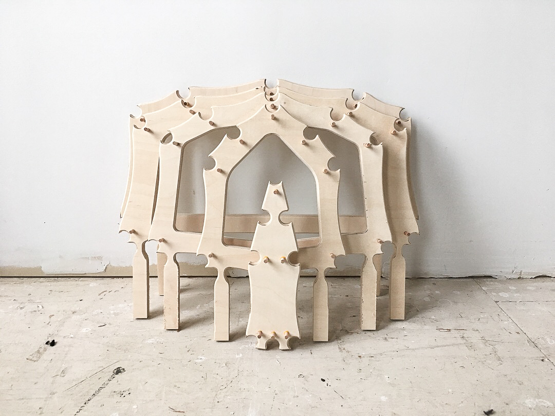 CNC cut plywood ribs