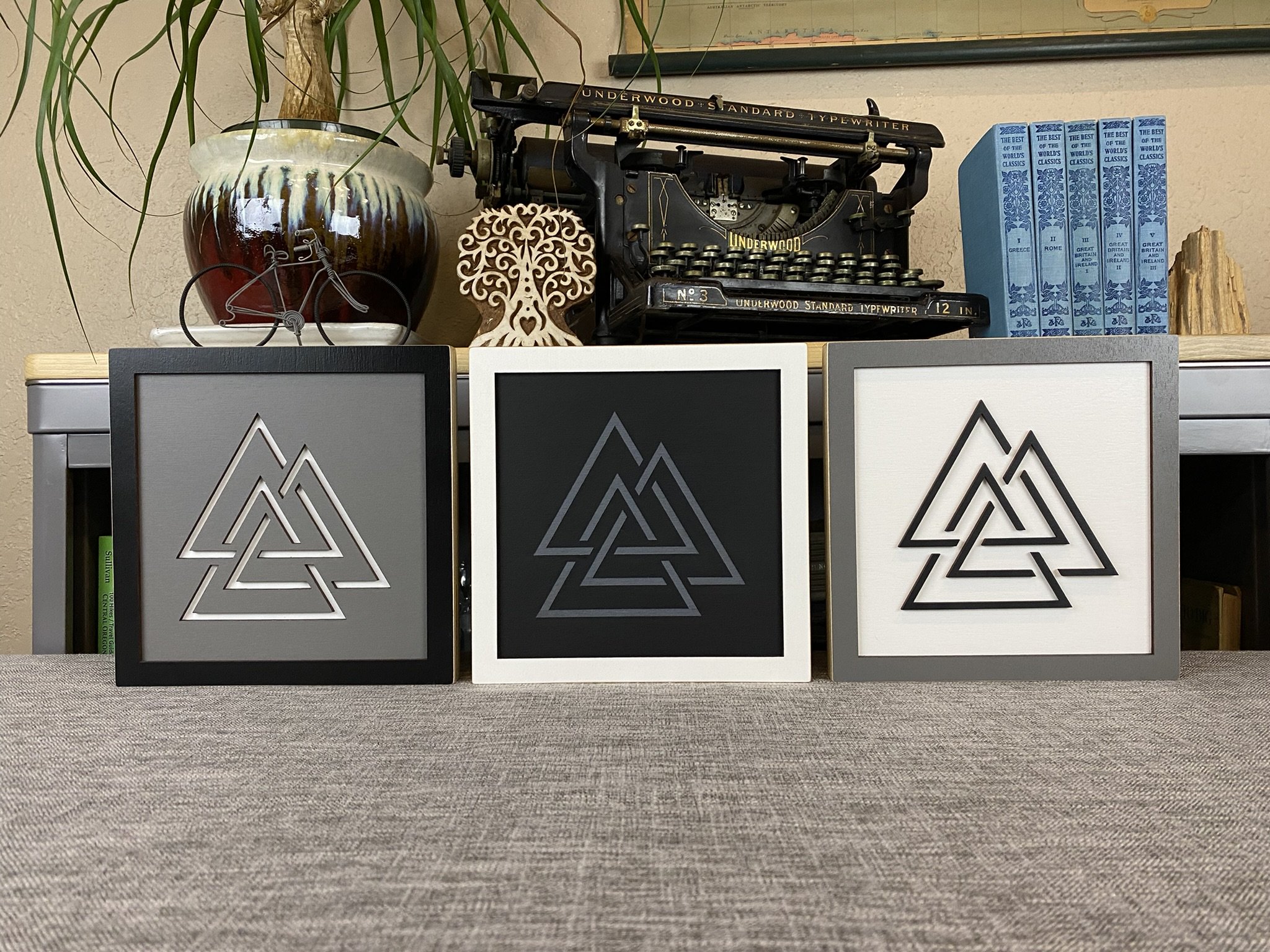 Geometric 3 Sisters (set of 3)