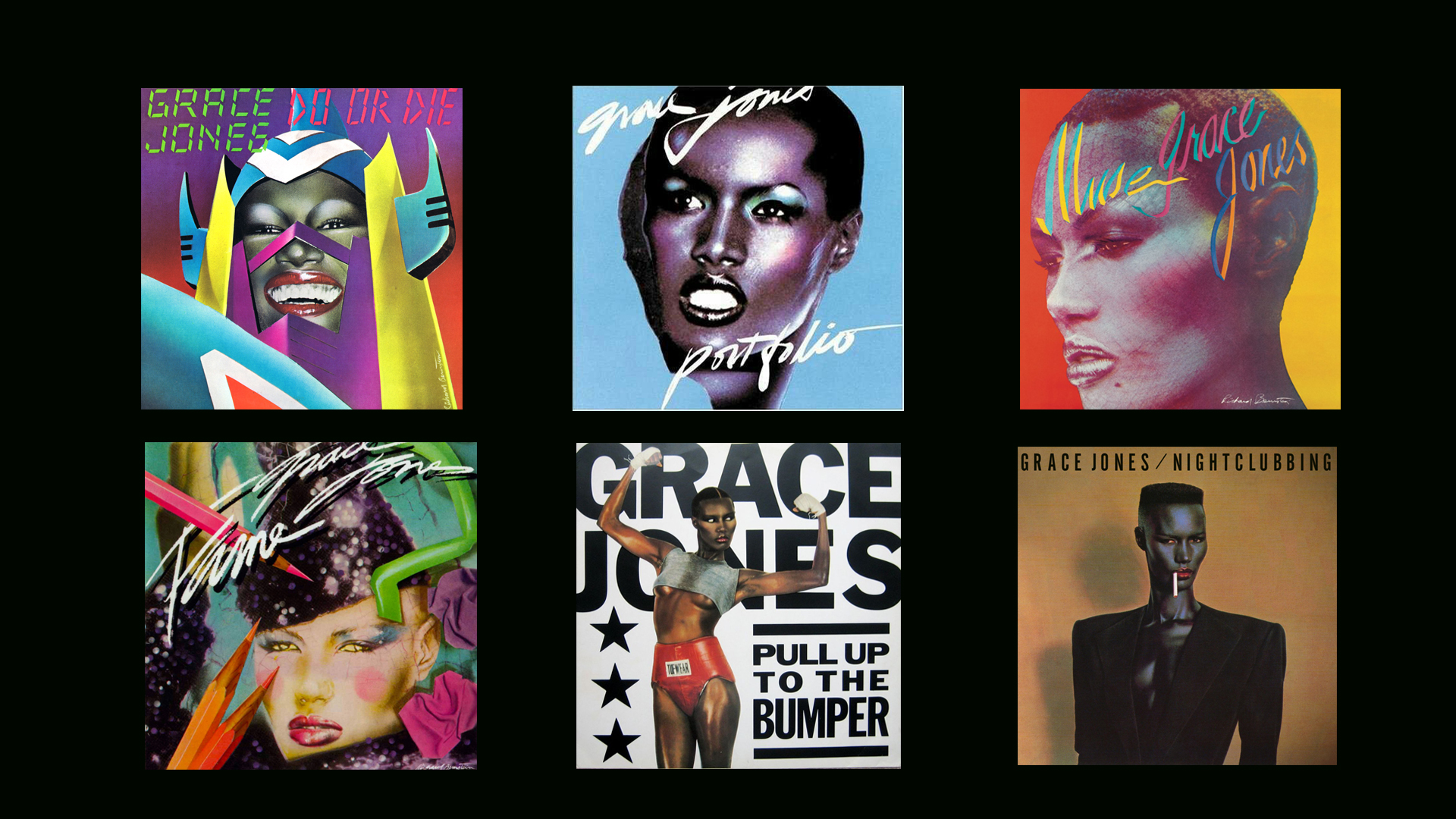 As I plunged deeper into the creative mystery of Grace Jones, I realized that she is quite the enigmatic figure - and I may never know her true reasons for this self- representation. I began collecting Grace Jones memorabilia, posters, record covers and magazine articles to see how many different ways I could see her. I am to this day a huge fan of hers. One of my most memorable moments was standing 2 feet away from her at 3 am at NYC’s famous Club Shelter – where she performed. I stood in awe as she was singing right to me! I could talk for hours about Grace Jones , but I am just going to focus on a few aspects of her physical image in the areas of Commercial Visual Art , The Body as Sculpture and Her Presence in Film. The overall message I want to leave you with is that Grace has transcended the world of being a mere entertainment figure, her legacy of visual information has a unique and influential life of its own.