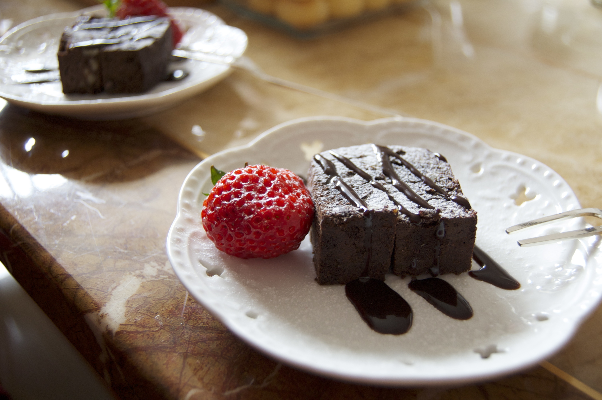 Delicious brownies.