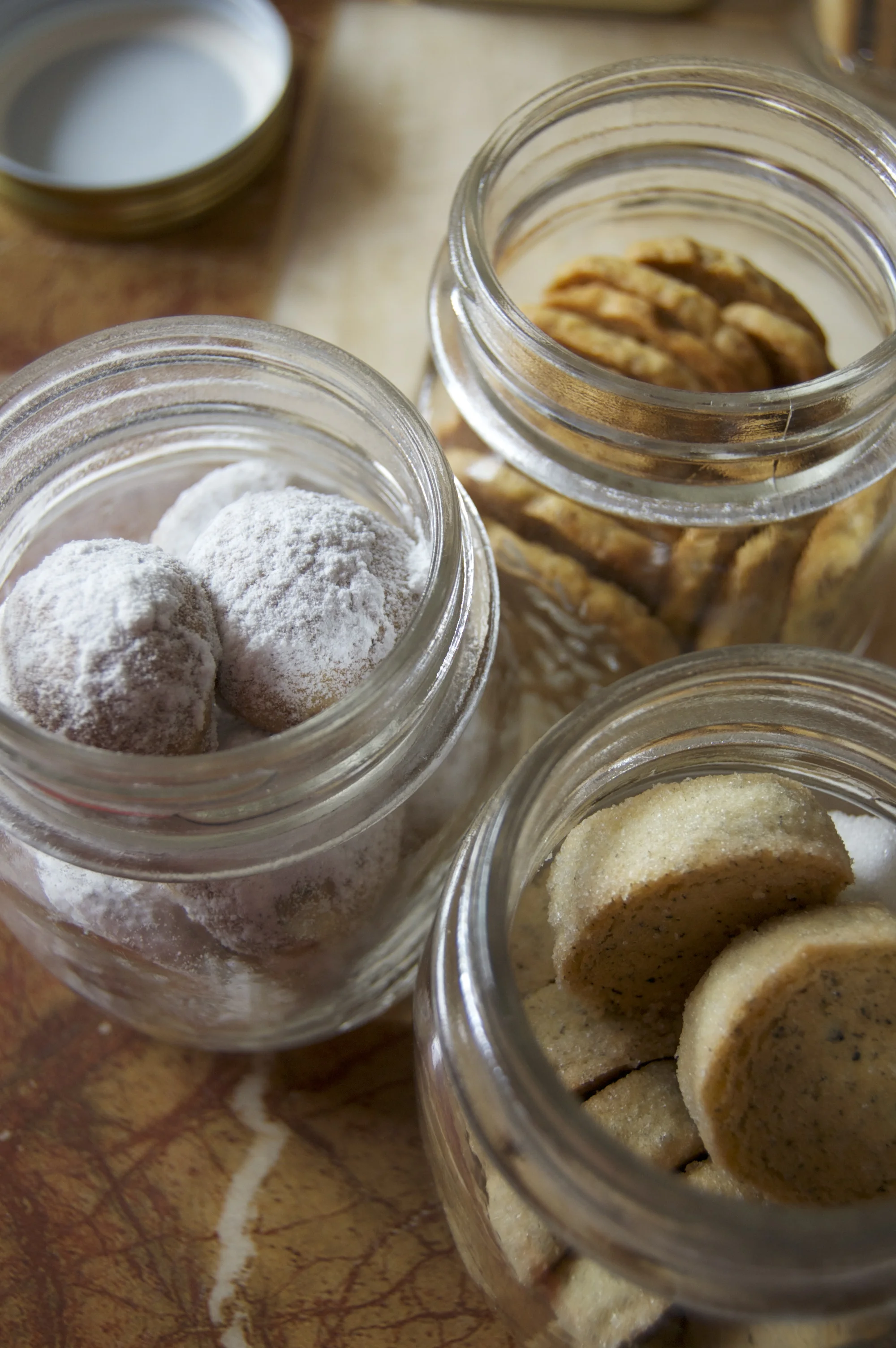 An assortment of her baked goods.