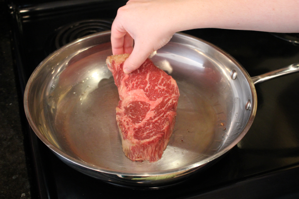  Lay the meat down with love.