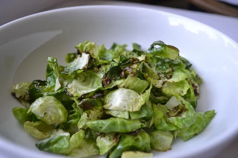 Charred Brussels sprouts