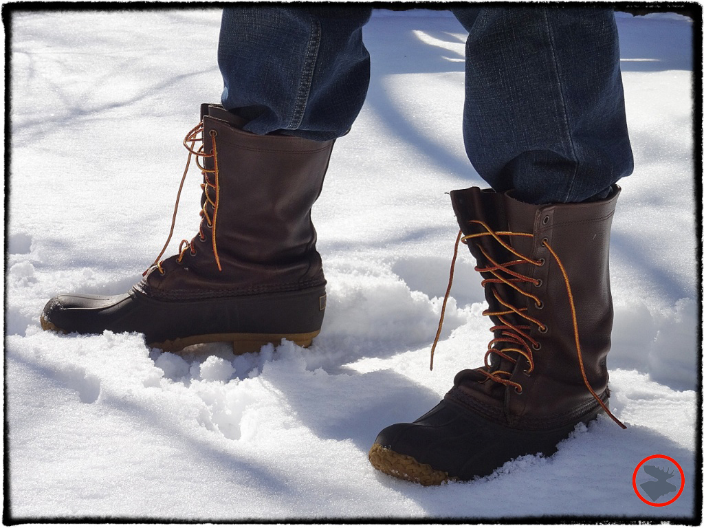 bean boots snow