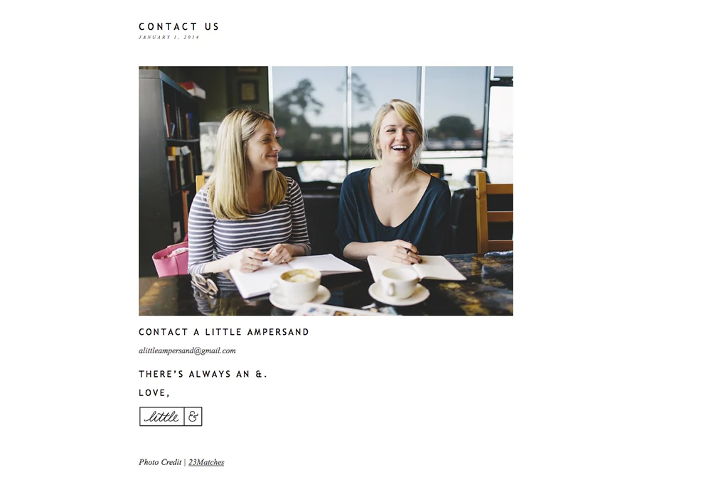 Photography and Signature for blog post