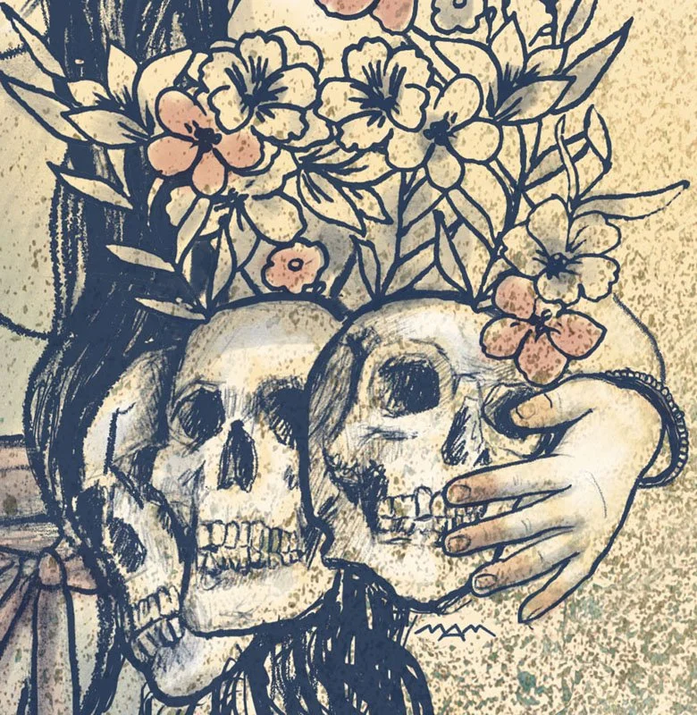 MARY ANCILLA MARTINEZ_PERSEPHONE PAINTING-crop skulls.jpg