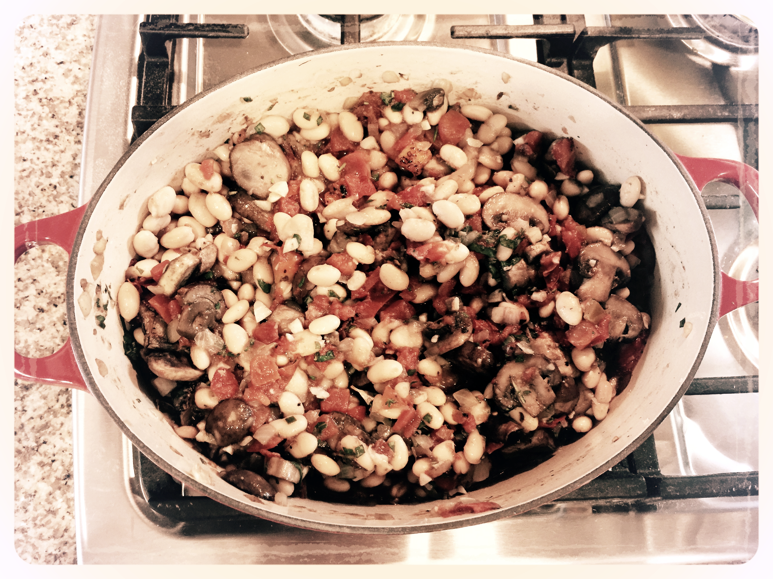 All of the ingredients simmered on the stove for 15 minutes covered.