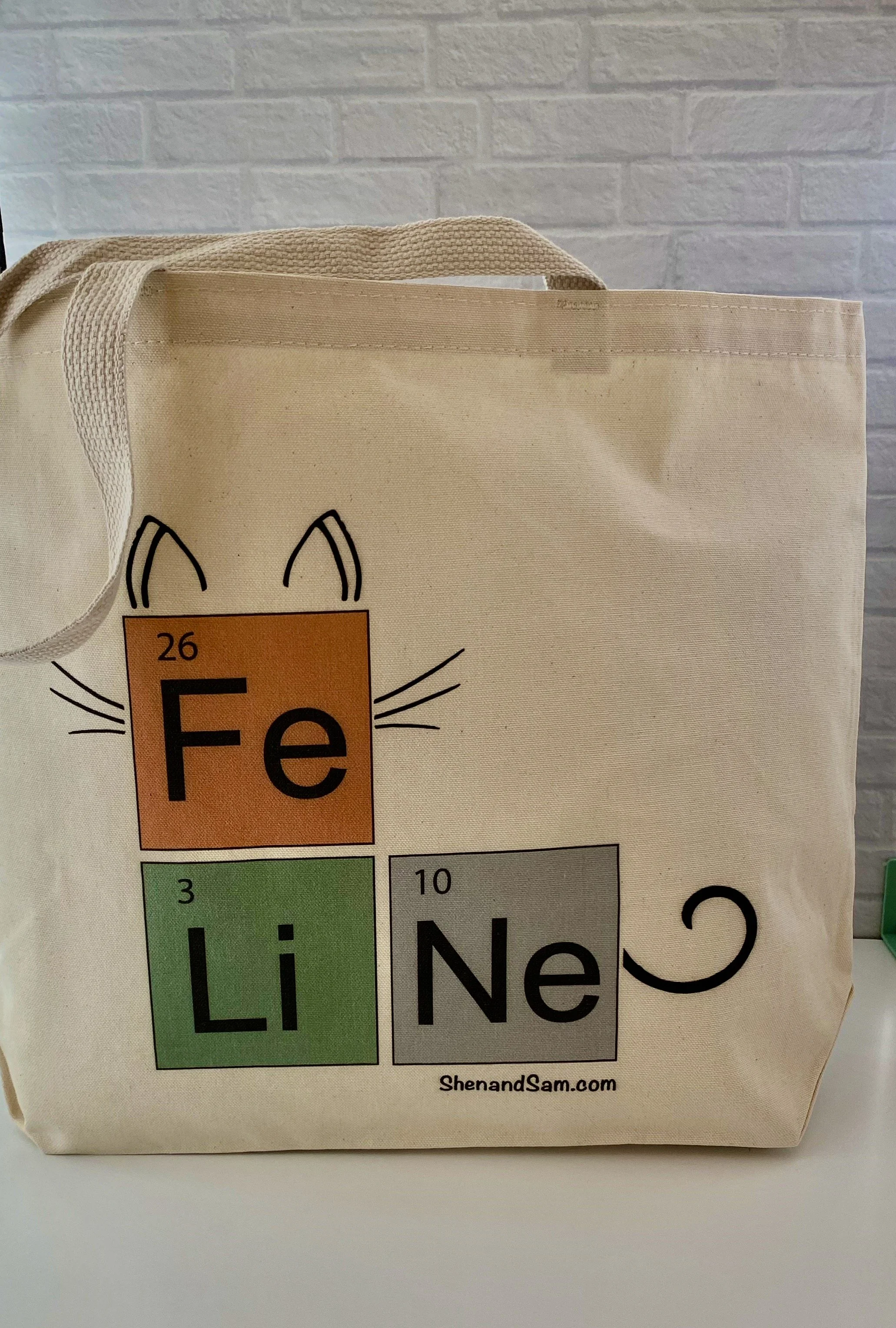 Feline Elements Canvas Tote Bag