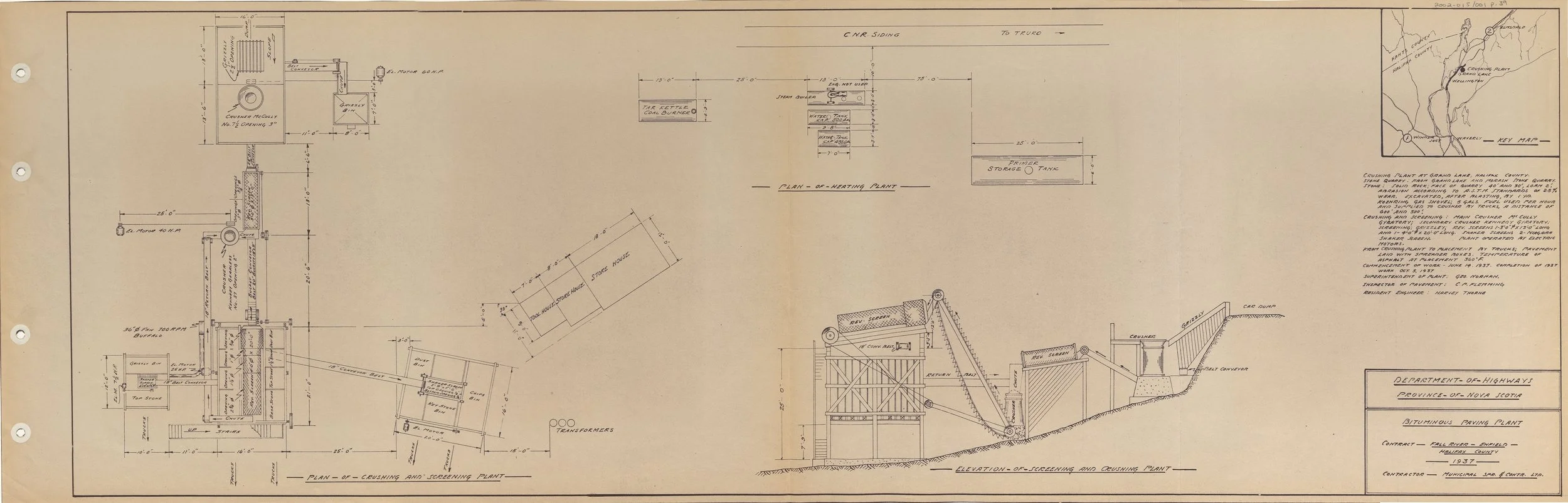 Paving plant plan - C1937