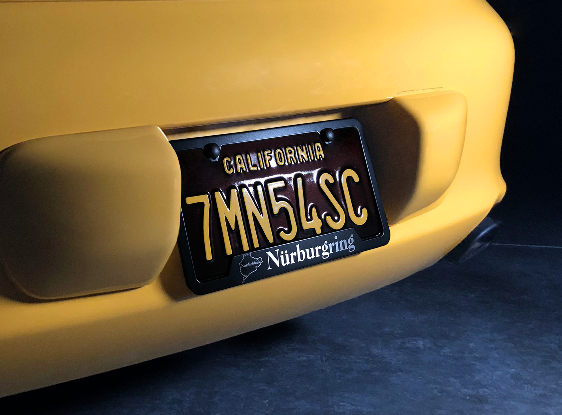 Flag of Mexico - Chromed GOLD Metal License Plate Frame