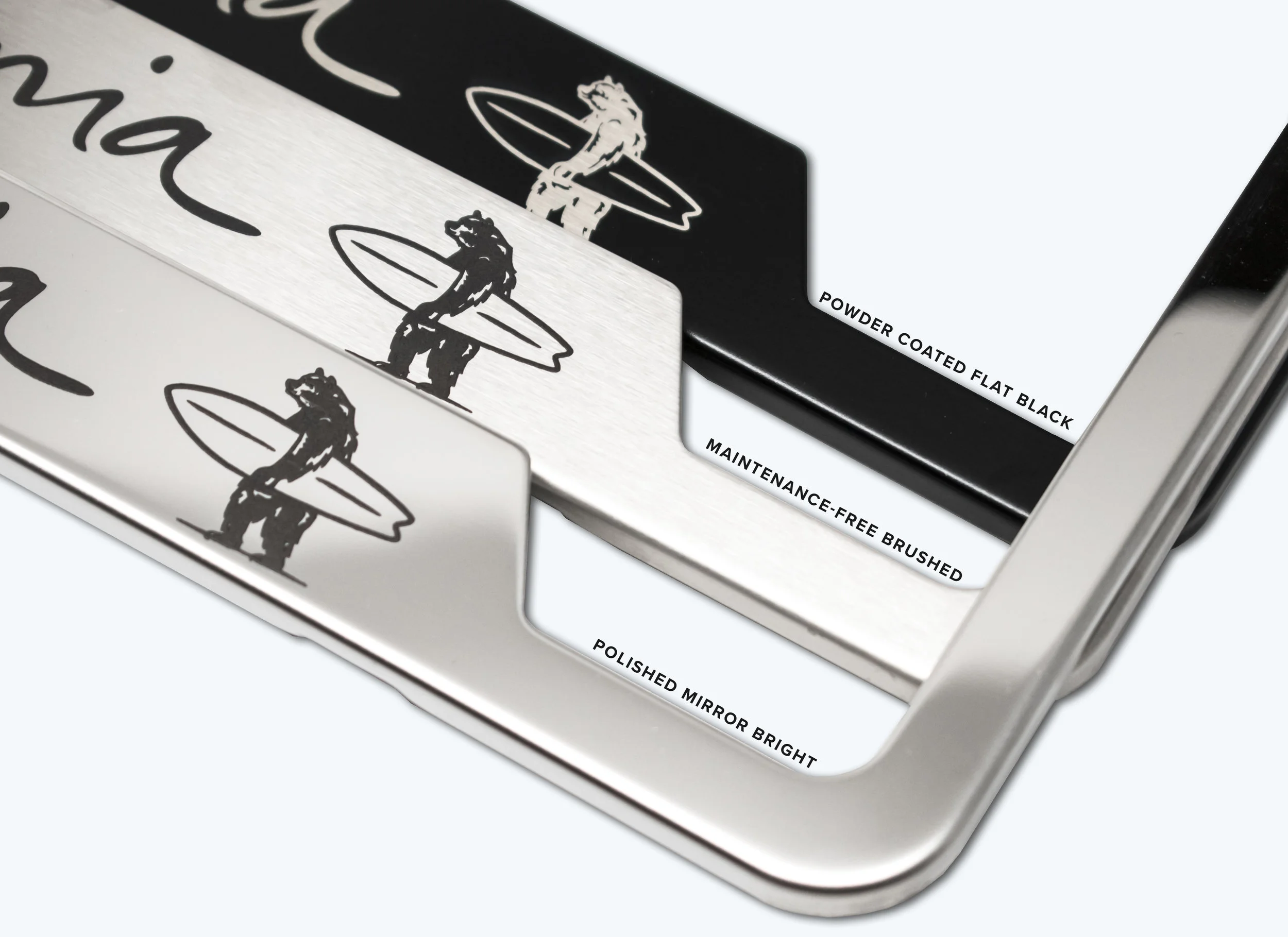 California Surfer Bear License Plate Frame | Camisasca Automotive 